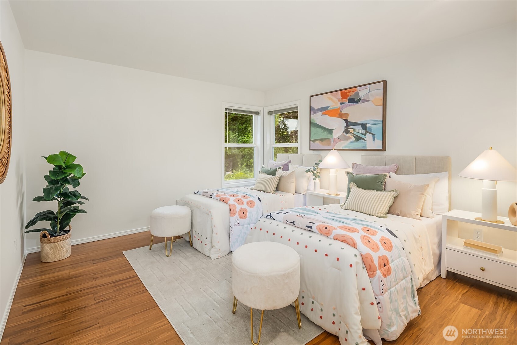 1417 232nd Place Southwest Bothell, WA 98021 - Photo 28 of 40 a bedroom with bed and a couch