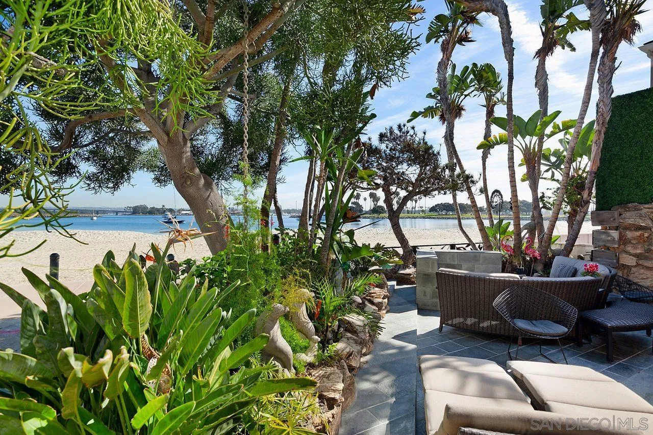 2694 Bayside Walk San Diego, CA 92109 - Photo 35 of 37 a backyard of a house with outdoor seating