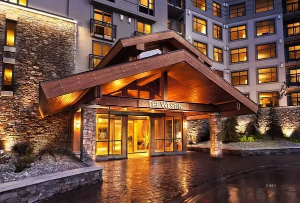 a front view of a building