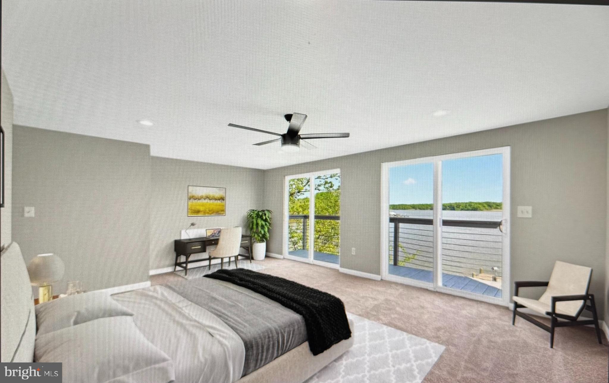 6812 Schaadts Road, Unit 6812 Middle River, MD 21220 - Photo 4 of 5 a bedroom with a bed and a desk