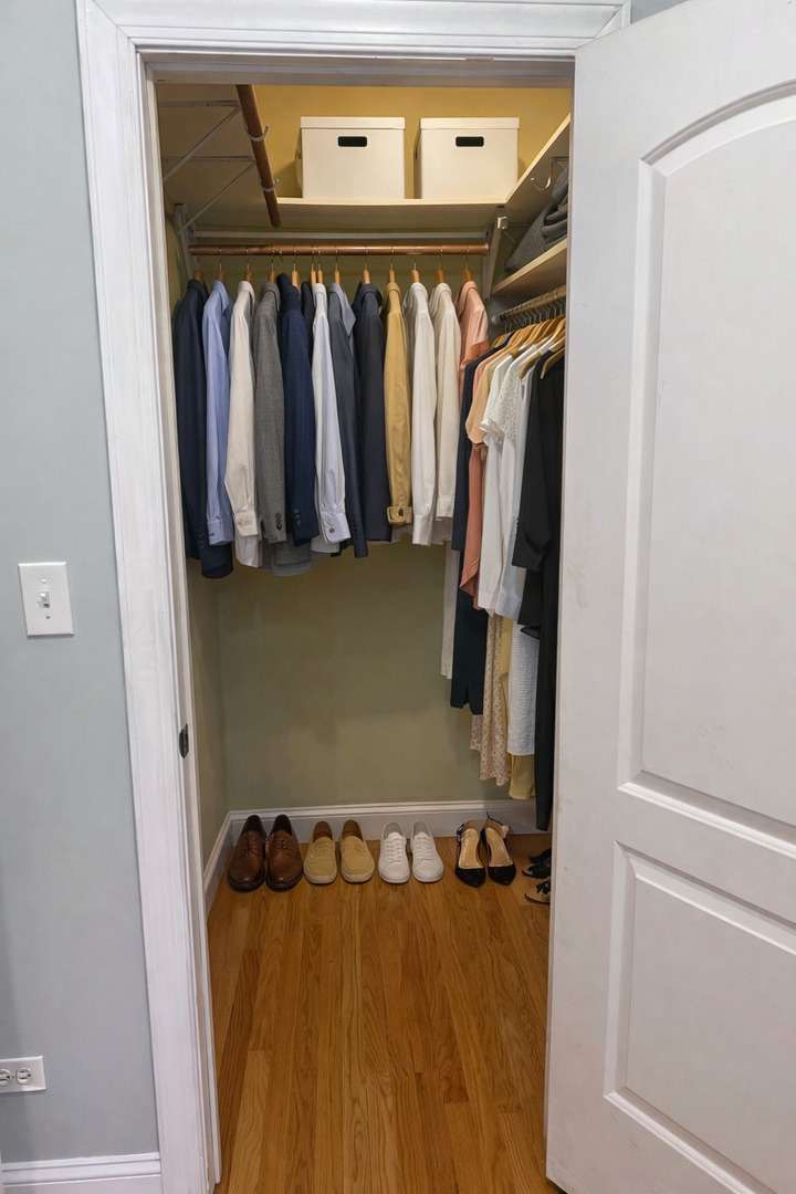Undisclosed Address Chicago, IL 60622 - Photo 11 of 16 a view of walk in closet with clothes