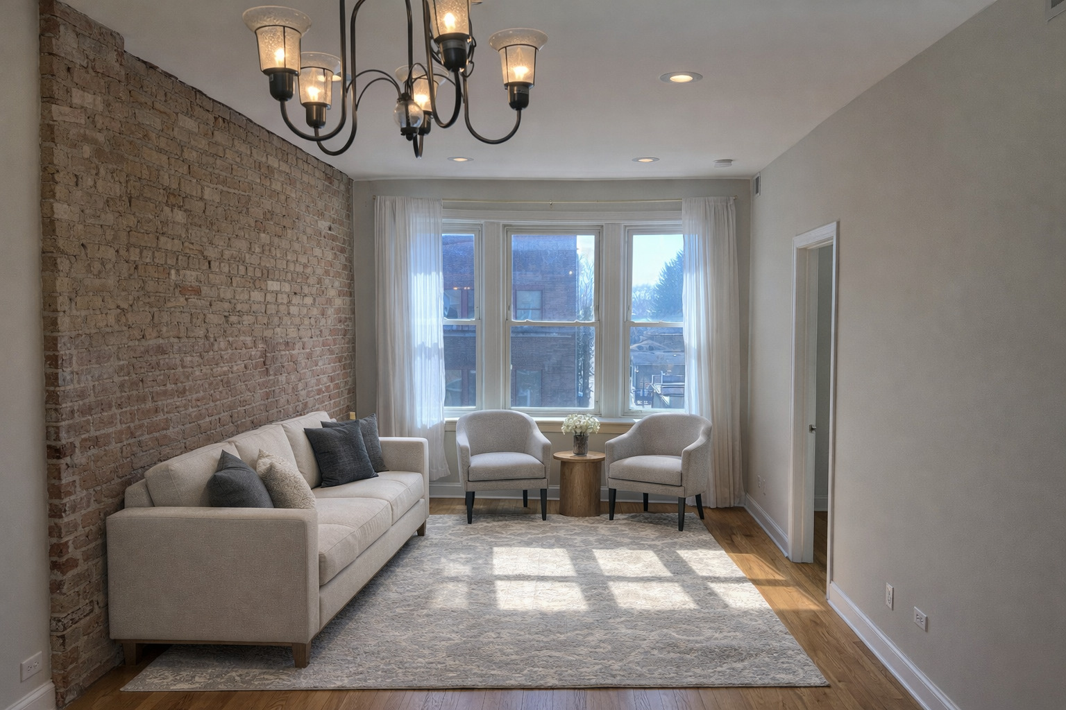 Undisclosed Address Chicago, IL 60622 - Photo 2 of 16 a living room with furniture wooden floor and window
