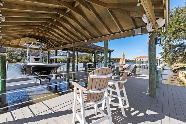 a view of a lake from a window