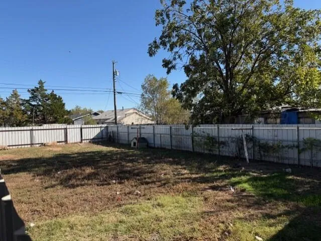 a backyard of a house