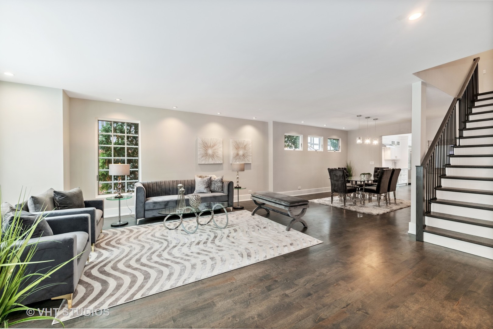 558 Willow Road Winnetka, IL 60093 - Photo 15 of 43 a living room with furniture and wooden floor