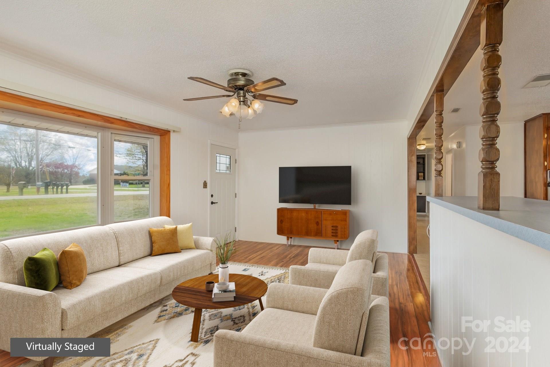 4007 Beaty Road Gastonia, NC 28056 - Photo 3 of 24 a living room with furniture and a large window