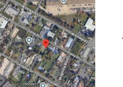 a backyard of a house