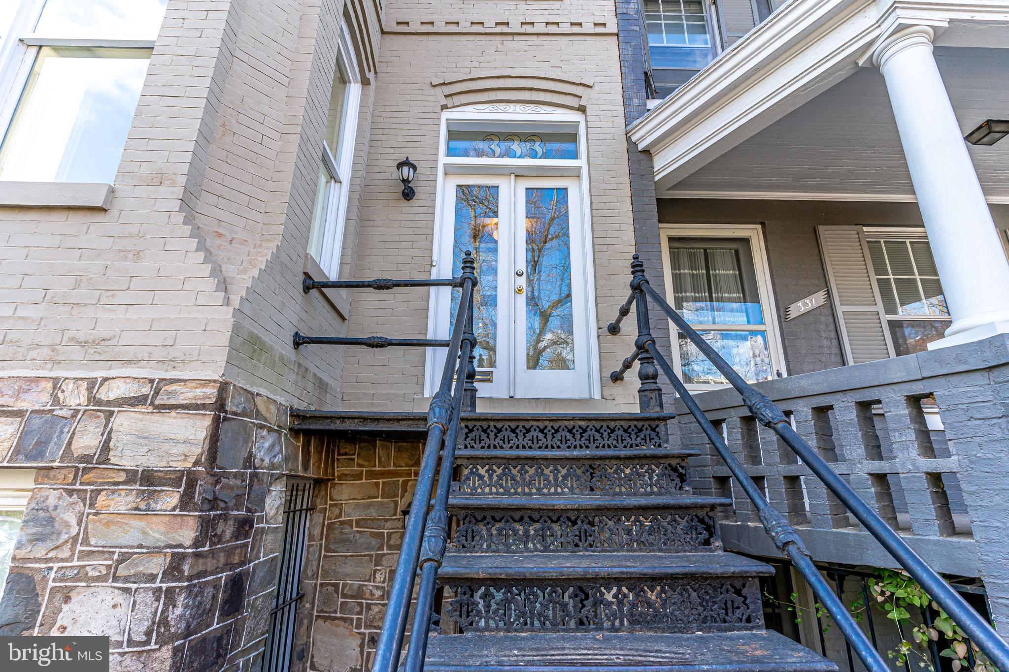 333 5th Street Southeast Washington, DC 20003 - Photo 3 of 58 Beautiful historic cast iron steps, wide landing