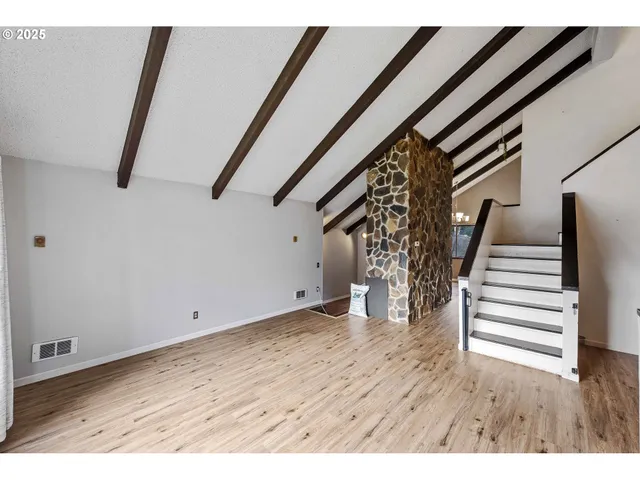 a view of an entryway with staircase