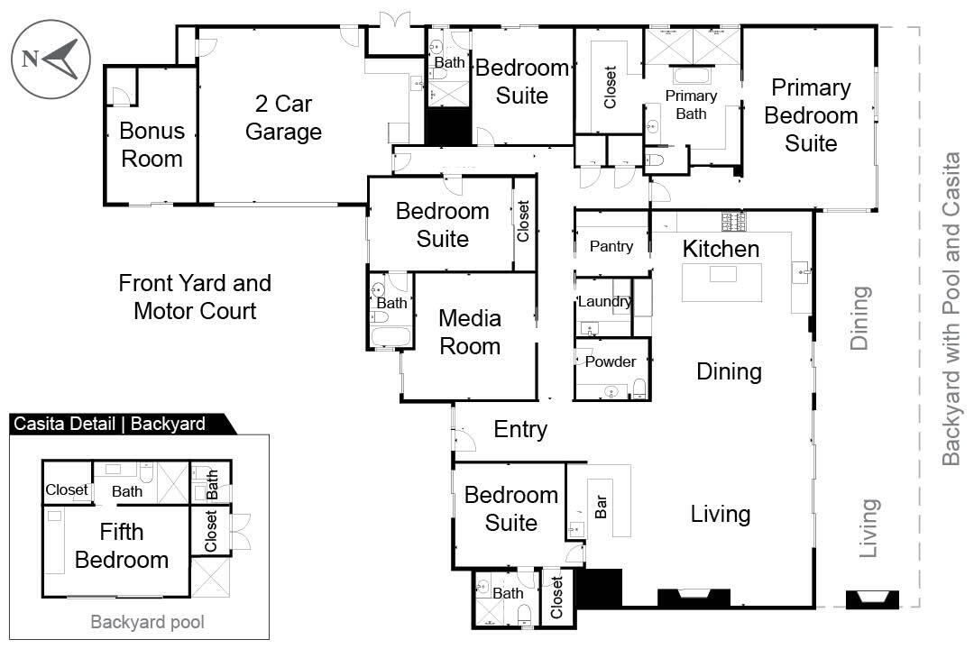 72145 Vía Vail Rancho Mirage, CA 92270 - Photo 68 of 68 floor plan - artist's rendering