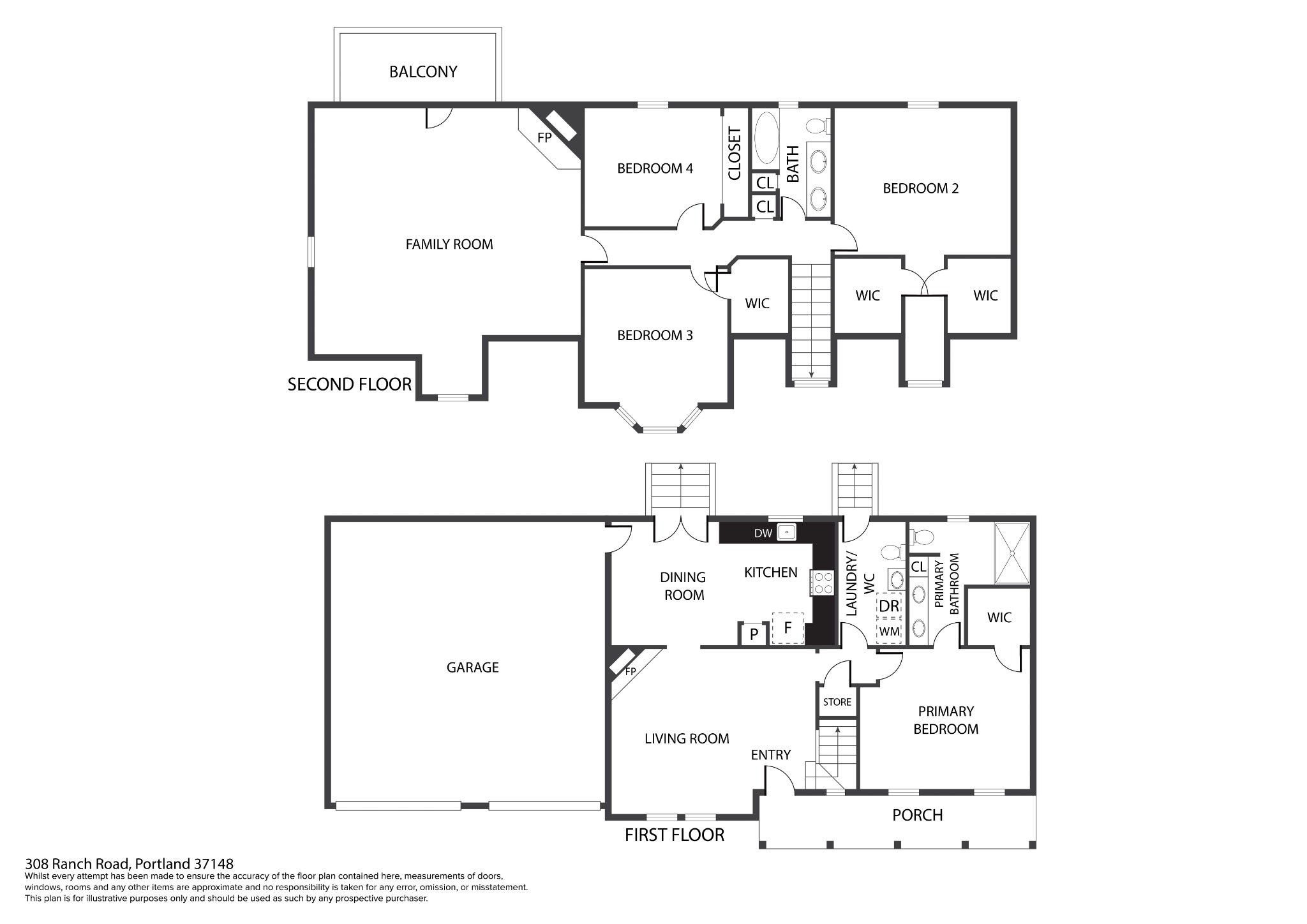 308 Ranch Road Portland, TN 37148 - Photo 29 of 43 a picture of a floor plan