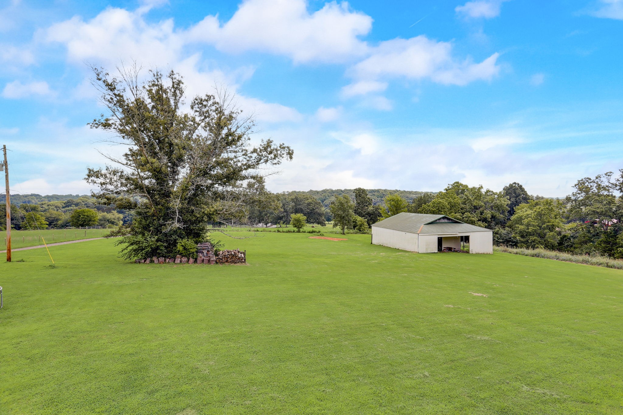 308 Ranch Road Portland, TN 37148 - Photo 30 of 43 a view of a big yard with potted plants and large trees