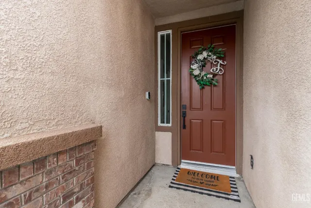 wooden floor with a mirror