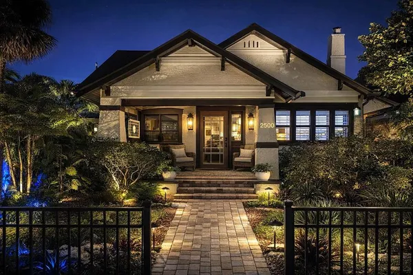 a front view of a house