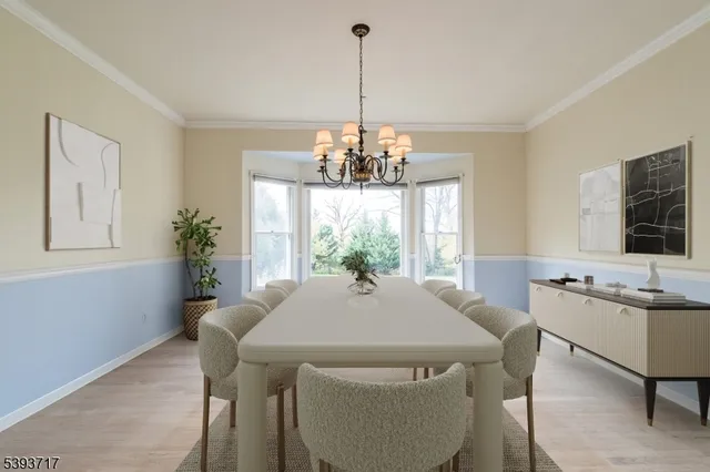 a front view of building with yard and green space