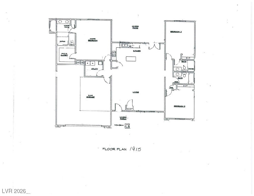 801 Fort Churchill Road Pahrump, NV 89060 - Photo 36 of 36 1915 Floor Plan
