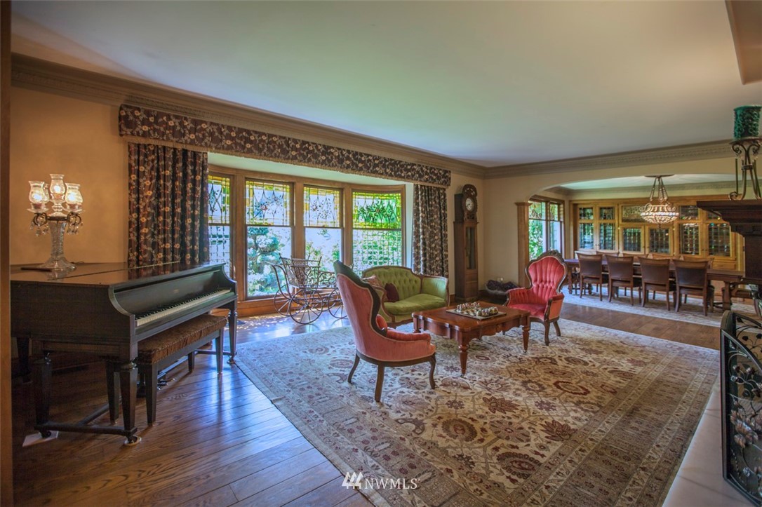776 H Street Road Lynden, WA 98264 - Photo 6 of 25 a living room with furniture a fireplace and a table