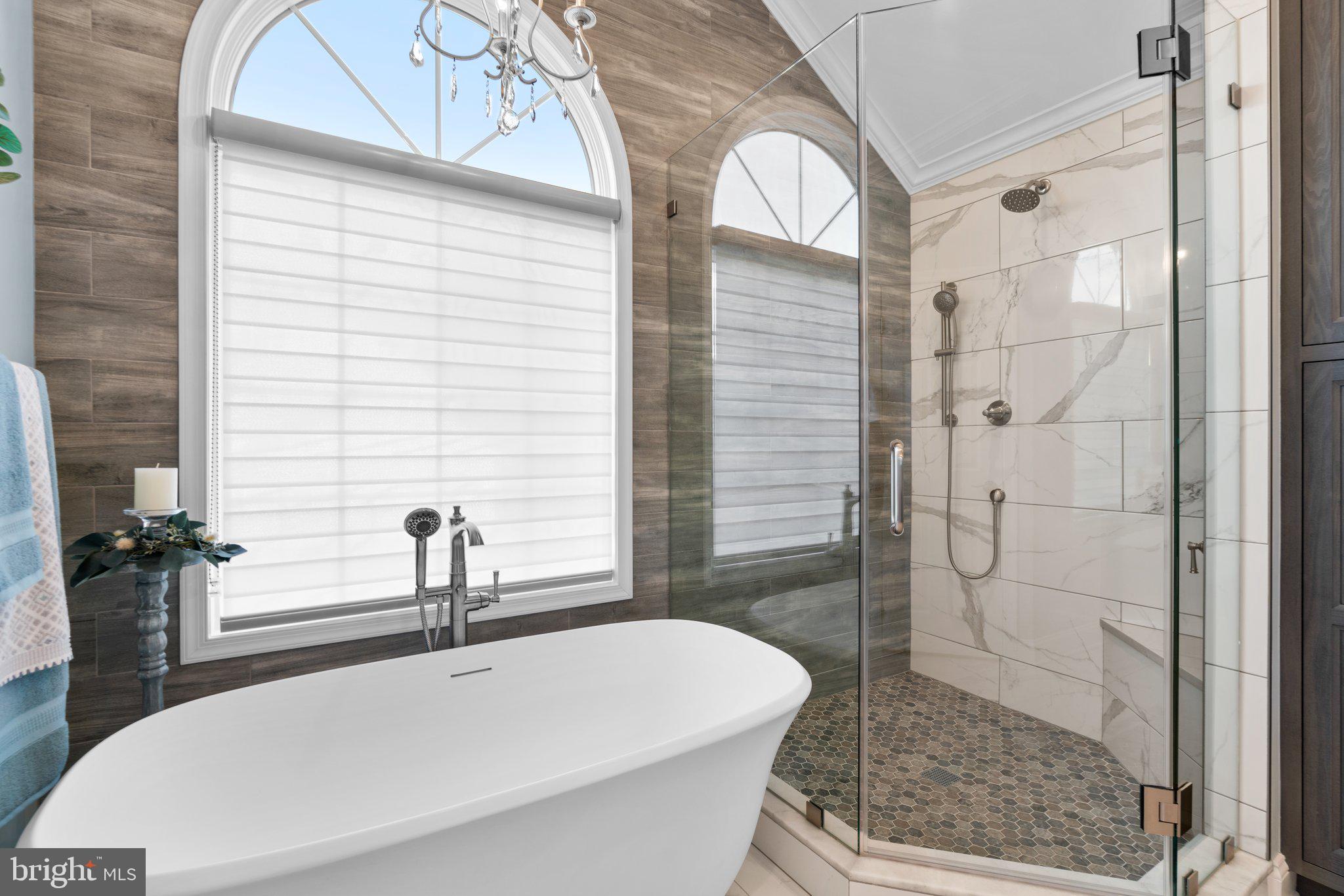 3020 Hobbs Road Glenwood, MD 21738 - Photo 40 of 108 Stand alone tub and spacious shower.