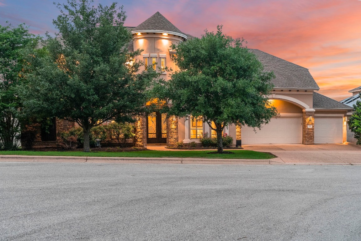 Spectacular luxury hill country greenbelt home nestled on a serene almost half-acre cul-de-sac lot in SW Austins prestigious Reunion Ranch community.