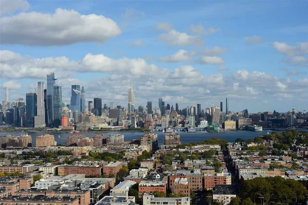 a view of a city with lots of residential buildings