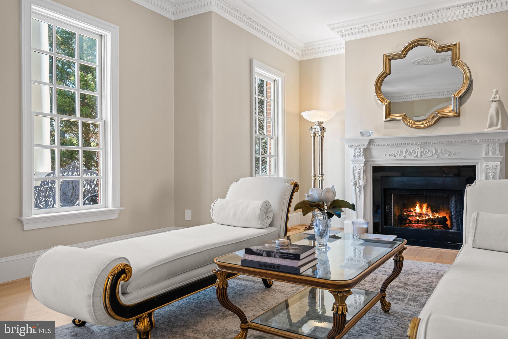 1106 Mill Ridge McLean, VA 22102 - Photo 15 of 85 a living room with furniture and a fireplace