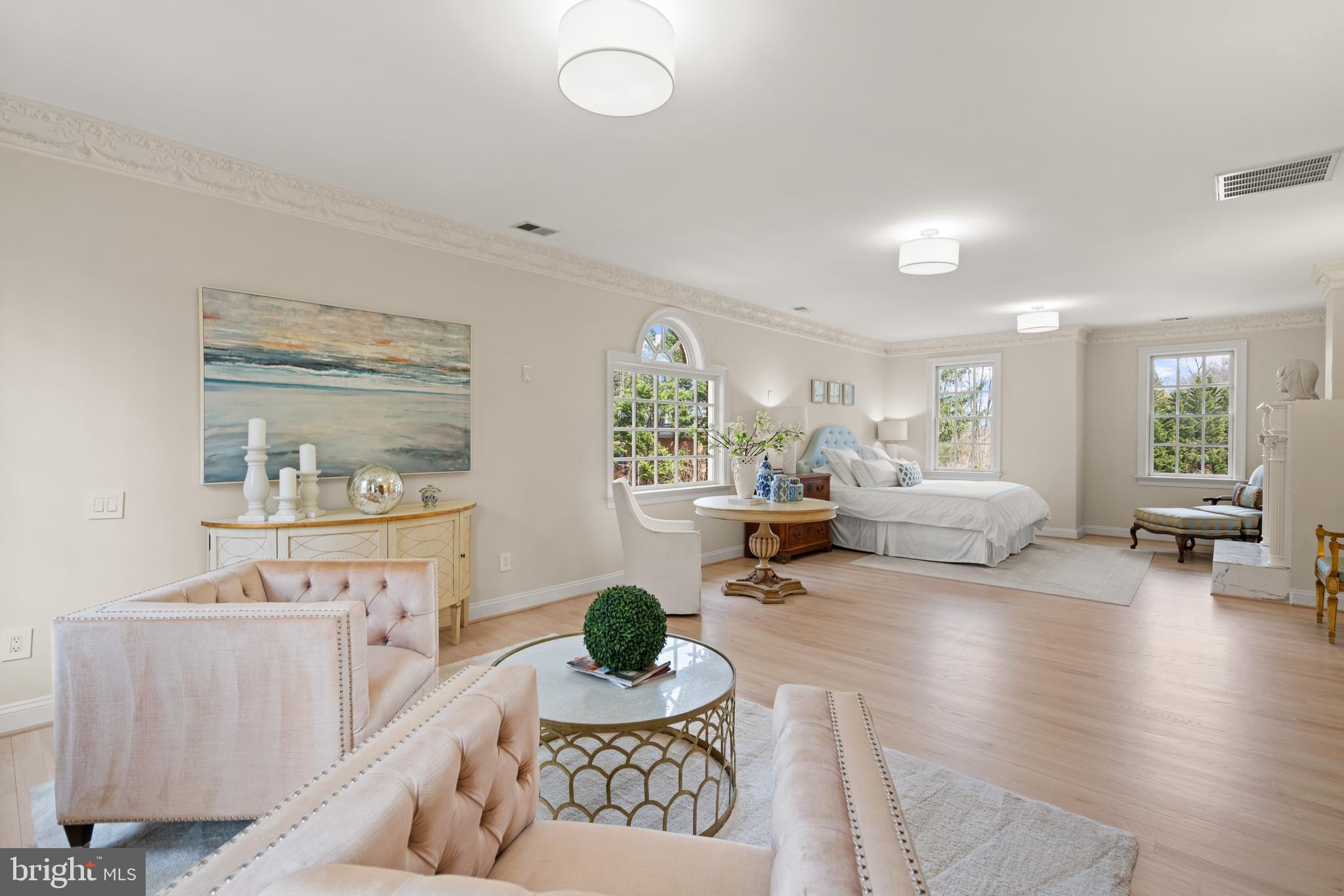 1106 Mill Ridge McLean, VA 22102 - Photo 50 of 85 a living room with furniture and a wooden floor