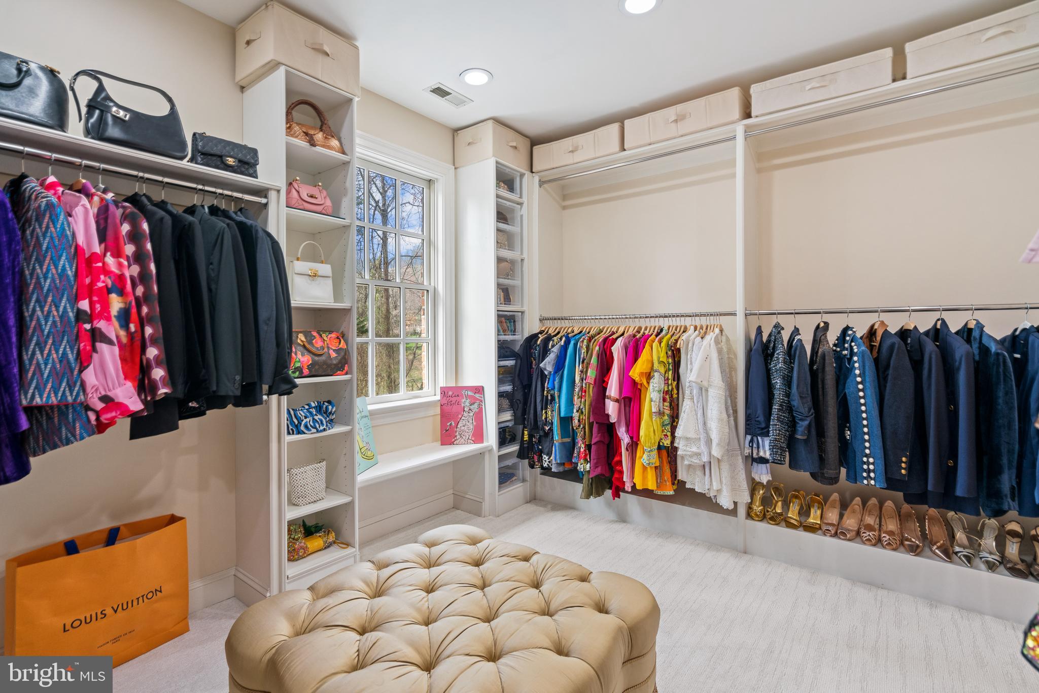 1106 Mill Ridge McLean, VA 22102 - Photo 53 of 85 a view of walk in closet with clothes and shoes