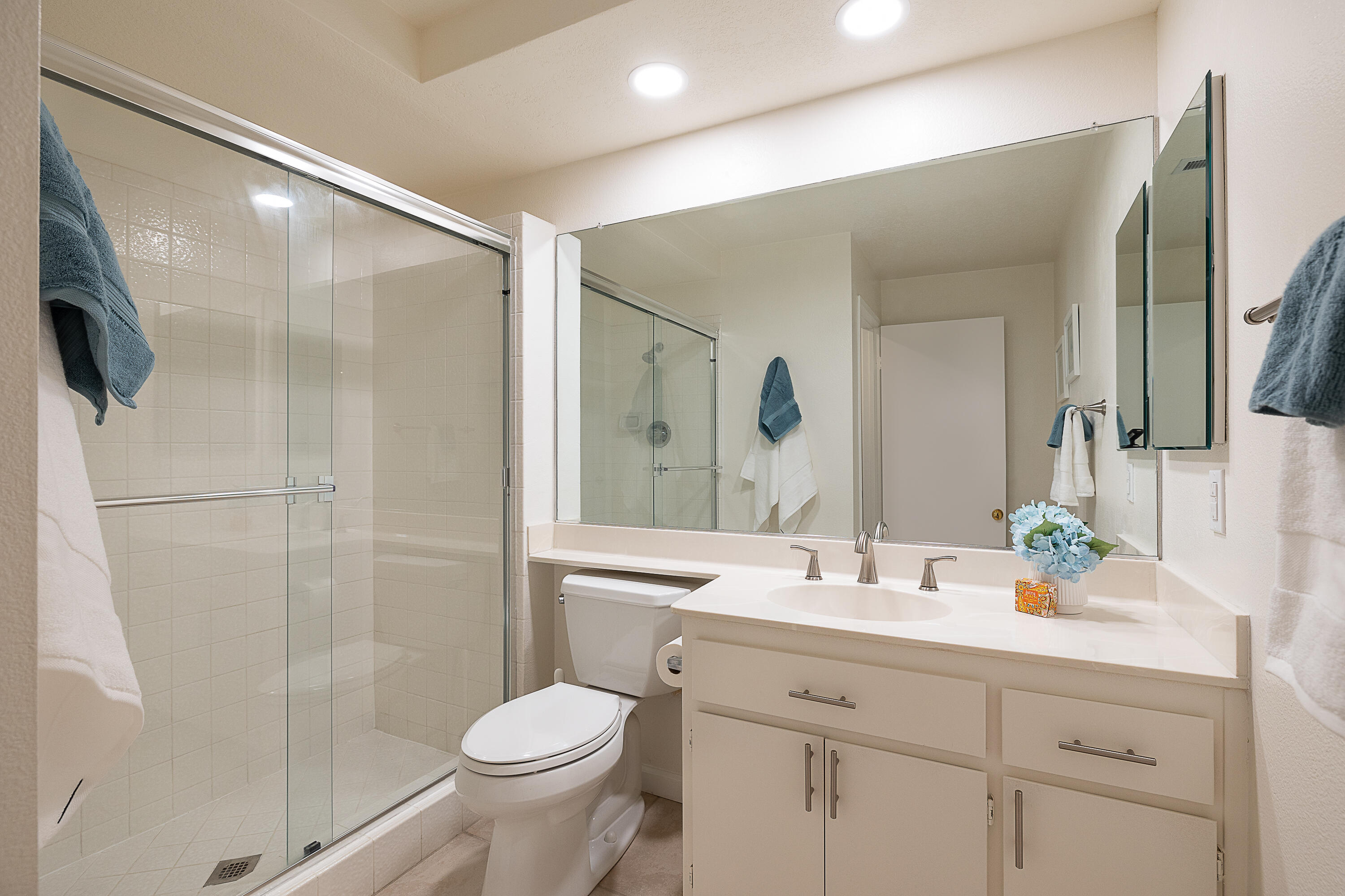 175 Firestone Drive Palm Desert, CA 92211 - Photo 21 of 24 a bathroom with a toilet sink and mirror