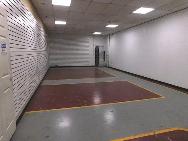 a view of a room with an empty space
