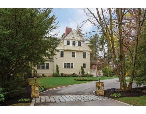 33 Kingsbury Road Newton, MA 02467 - Photo 20 of 23 a front view of a house with a yard