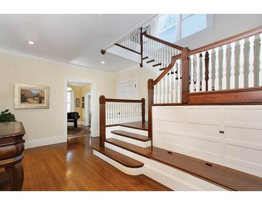 33 Kingsbury Road Newton, MA 02467 - Photo 2 of 23 a view empty room with stairs and wooden floor
