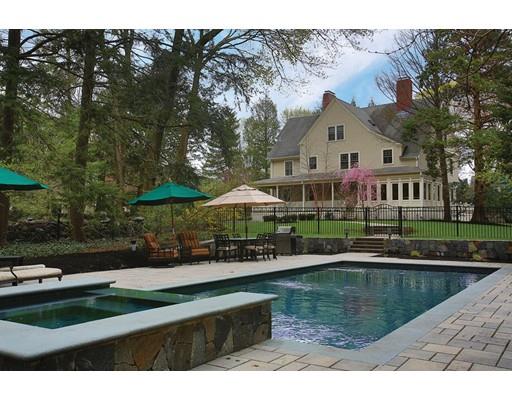 33 Kingsbury Road Newton, MA 02467 - Photo 22 of 23 a view of house with swimming pool and outdoor seating