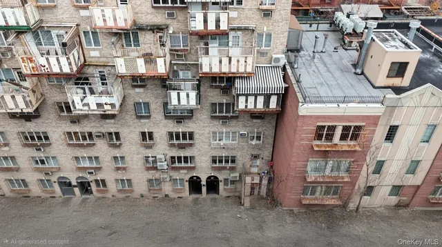 a front view of a building with street