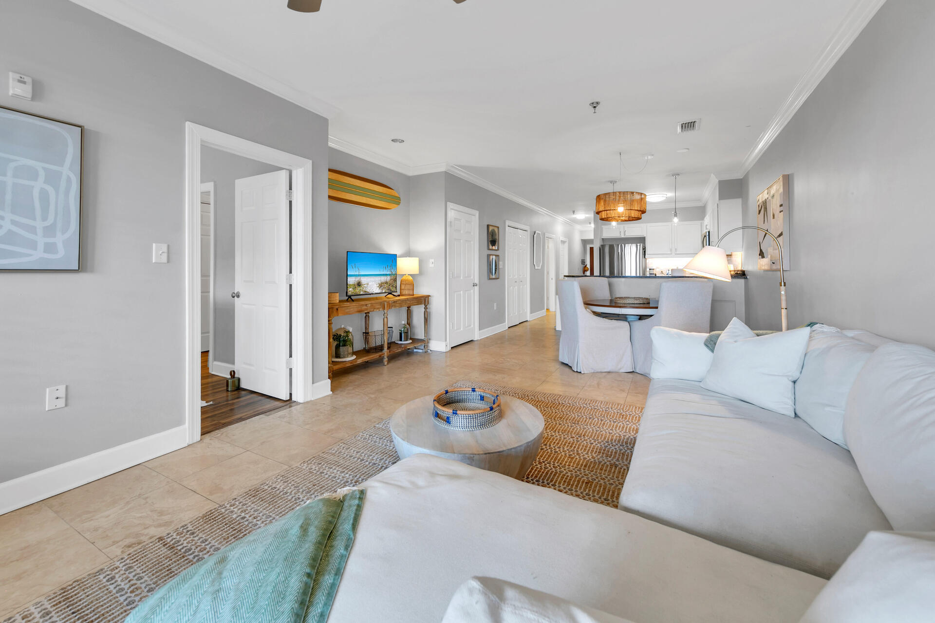10343 East County Highway 30A, Unit 410 Inlet Beach, FL 32413 - Photo 20 of 32 a living room with furniture and a table