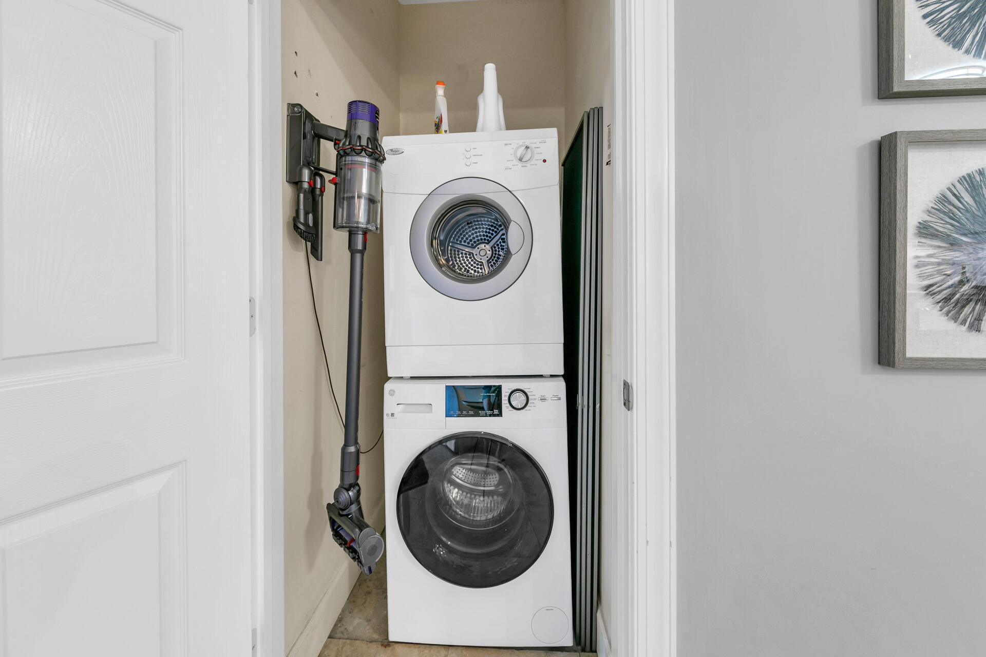 10343 East County Highway 30A, Unit 410 Inlet Beach, FL 32413 - Photo 27 of 32 a utility room with dryer and washer