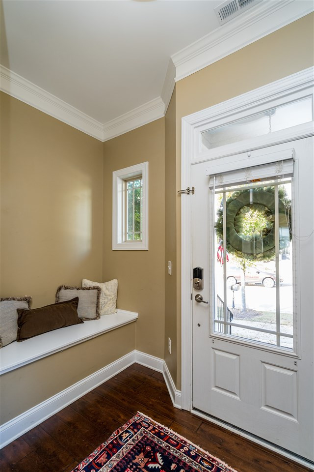 1528 Rodessa Run Raleigh, NC 27607 - Photo 4 of 30 Cozy front foyer gives you the opportunity to greet guests and use your built in bench as a mudroom. Foyer