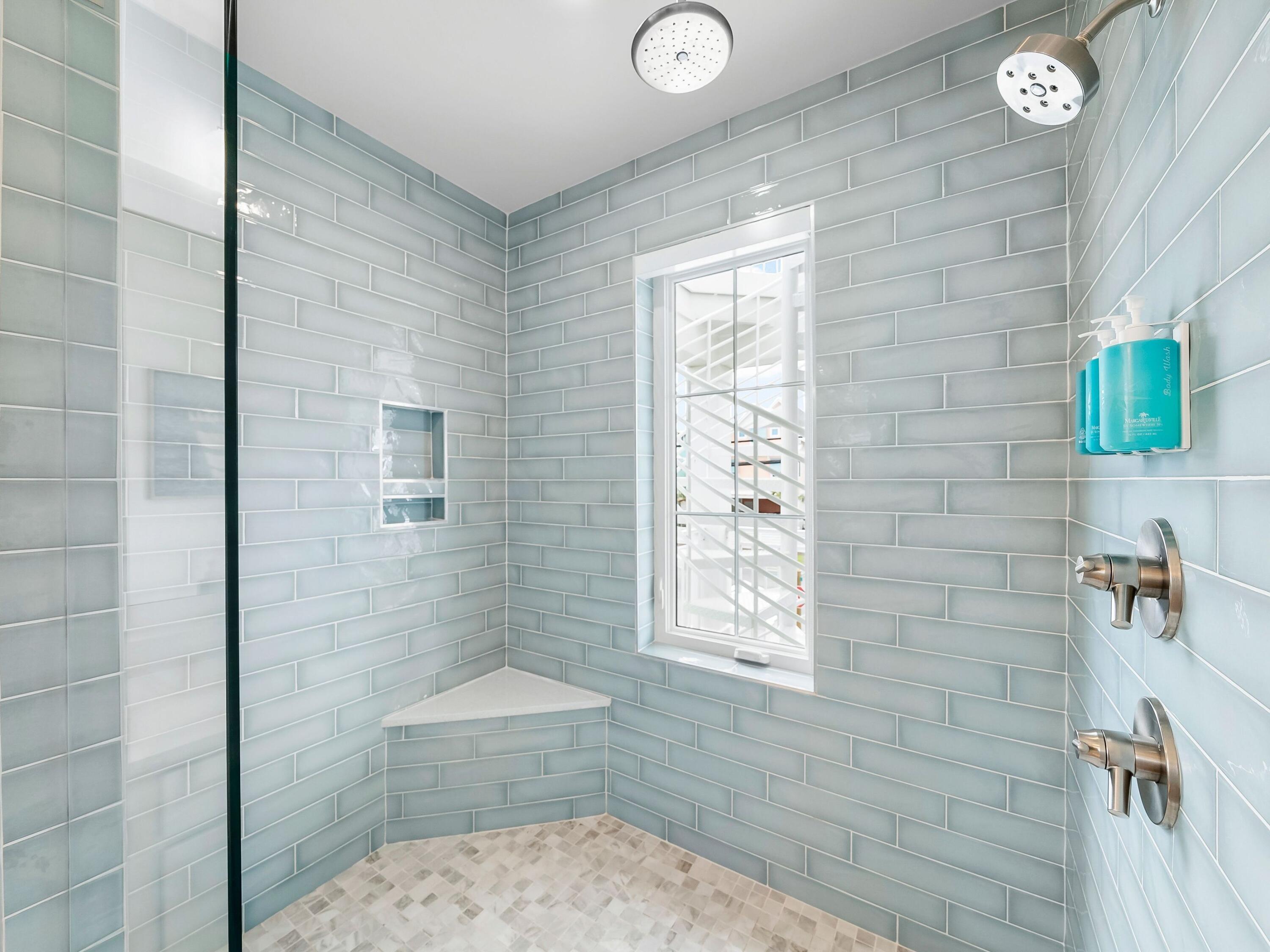 13650 Front Beach Road Panama City Beach, FL 32413 - Photo 29 of 49 a bathroom with a shower