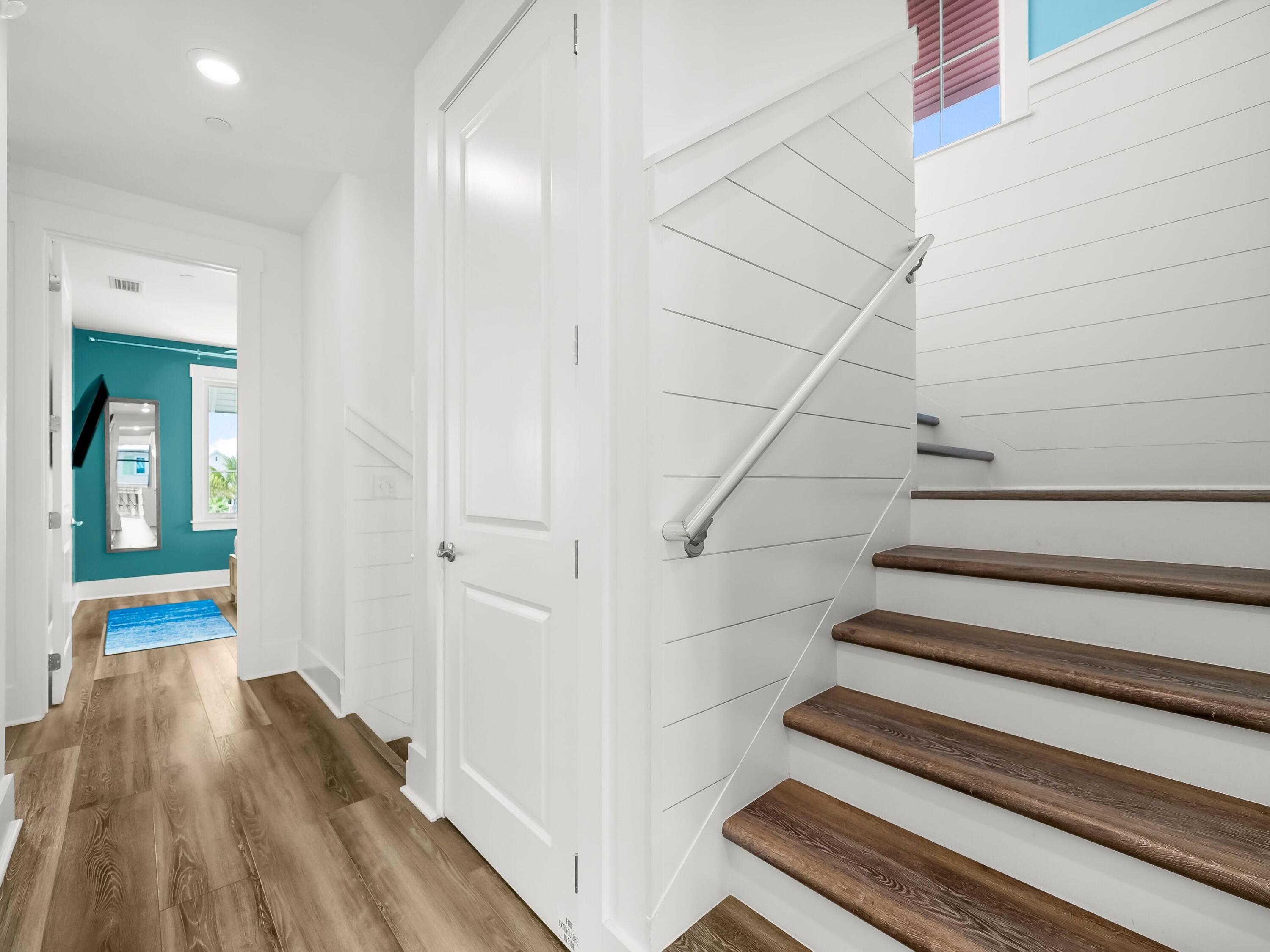 13650 Front Beach Road Panama City Beach, FL 32413 - Photo 40 of 49 a view of entryway with wooden floor