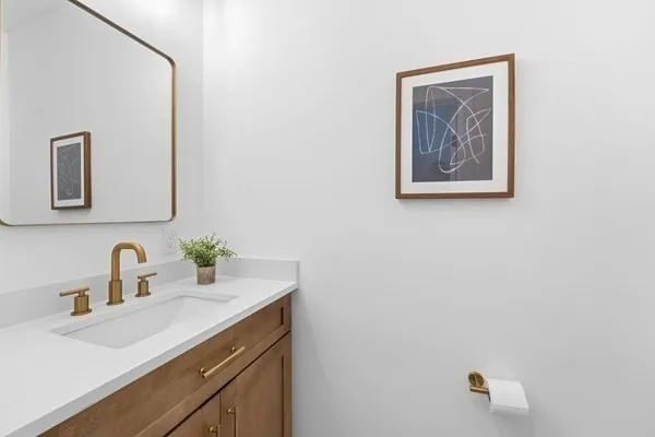 a bathroom with a tub and shower