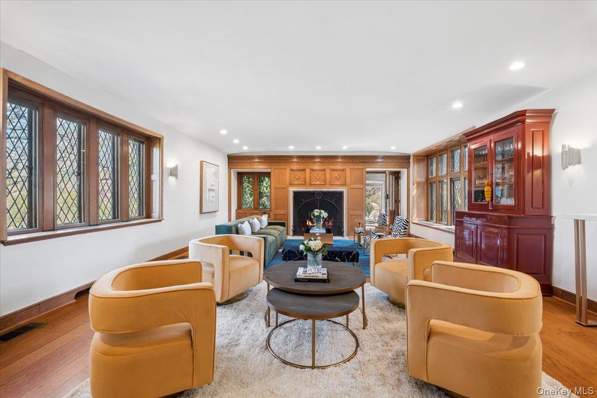 66 Lockwood Road Scarsdale, NY 10583 - Photo 13 of 47 Sophisticated living room with fireplace