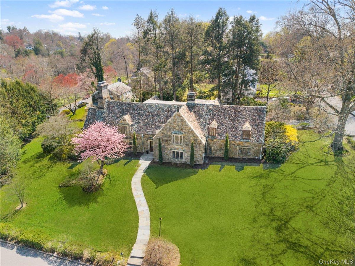 66 Lockwood Road Scarsdale, NY 10583 - Photo 2 of 47 Sweeping aerial view of the estate