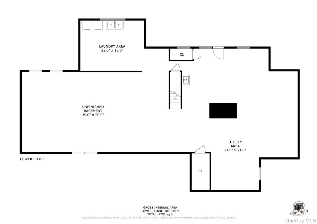 66 Lockwood Road Scarsdale, NY 10583 - Photo 46 of 47 Lower level (basement) floor plan