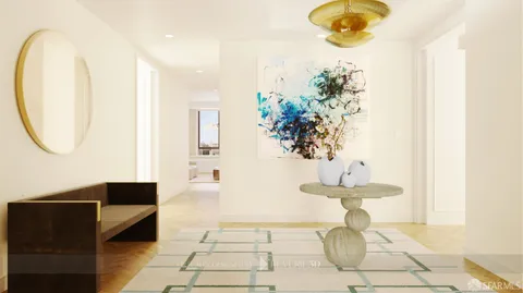 a view of a bathroom with a glass door shower
