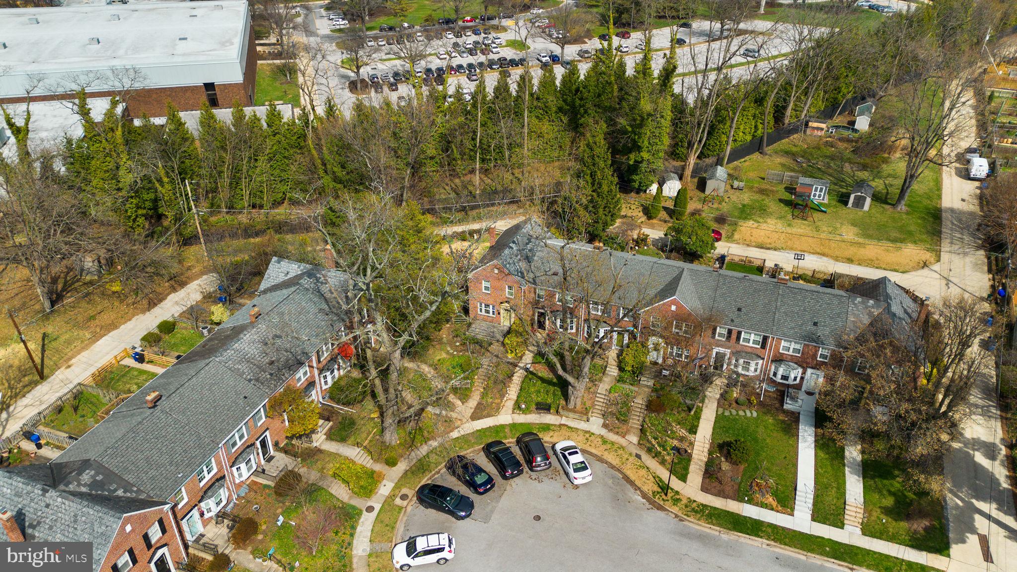 7413 Stanmore Court Baltimore, MD 21212 - Photo 33 of 38 an aerial view of residential houses with outdoor space