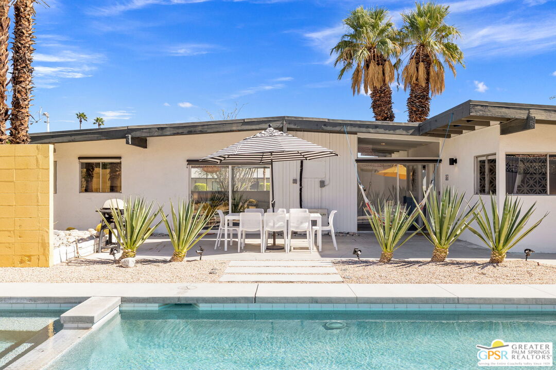 2267 North San Antonio Road Palm Springs, CA 92262 - Photo 32 of 40 a view of a backyard with a patio