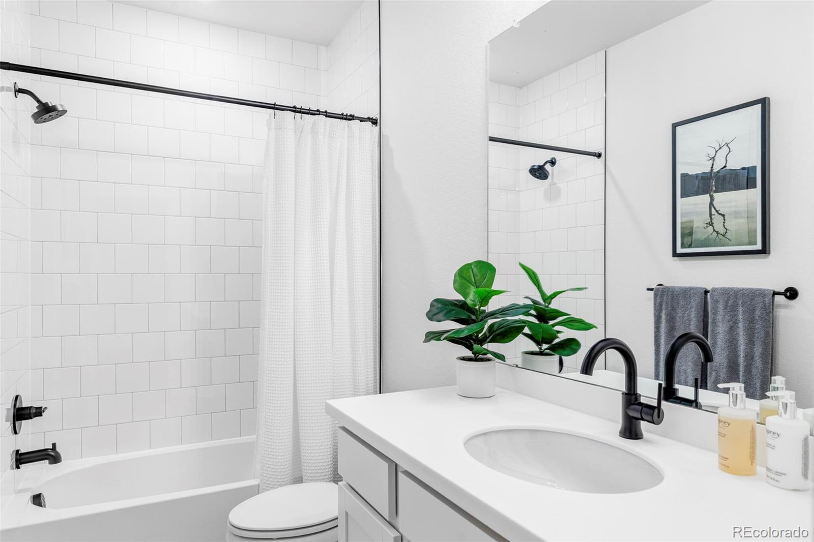 14395 Hop Clover Street Parker, CO 80134 - Photo 28 of 32 a bathroom with a sink toilet and shower