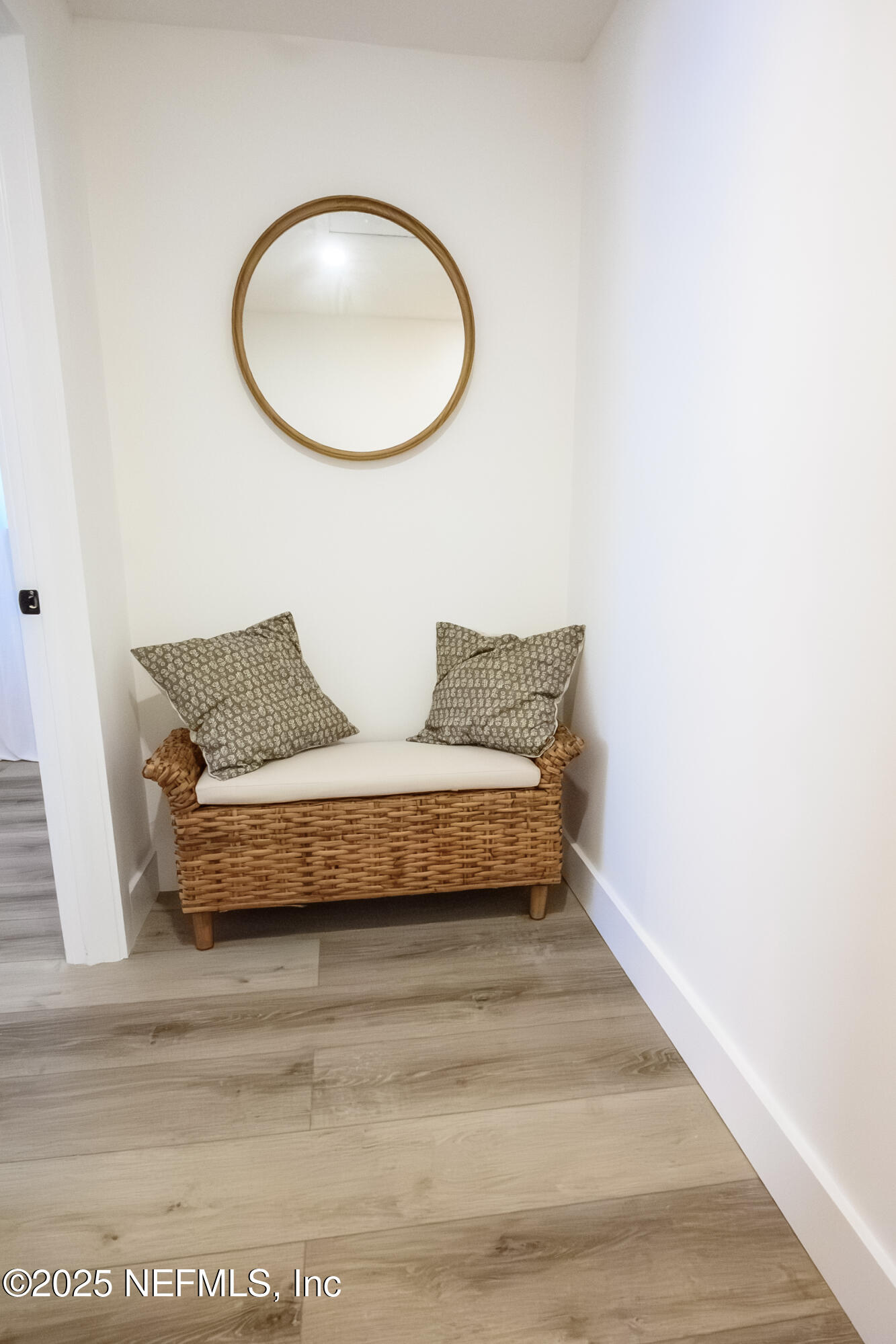 785 Triton Road Atlantic Beach, FL 32233 - Photo 23 of 46 a bedroom with a bed and lamp