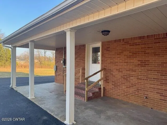 a view of an outdoor space and porch