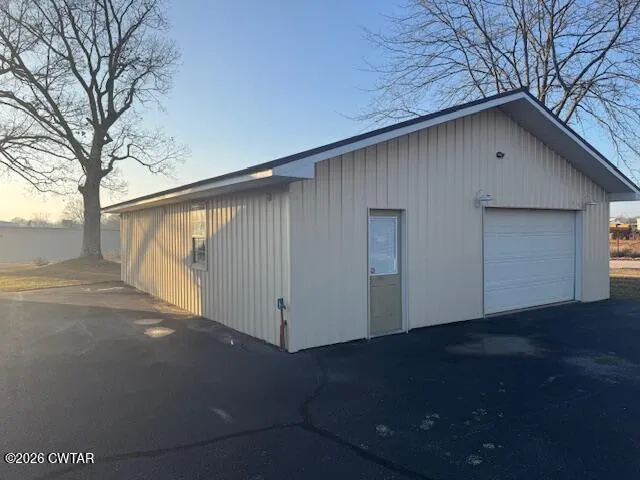 a backyard of a house