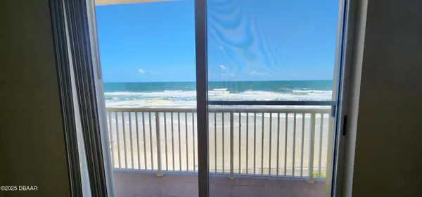 a view of a balcony